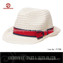 fashion paper straw fedora hat